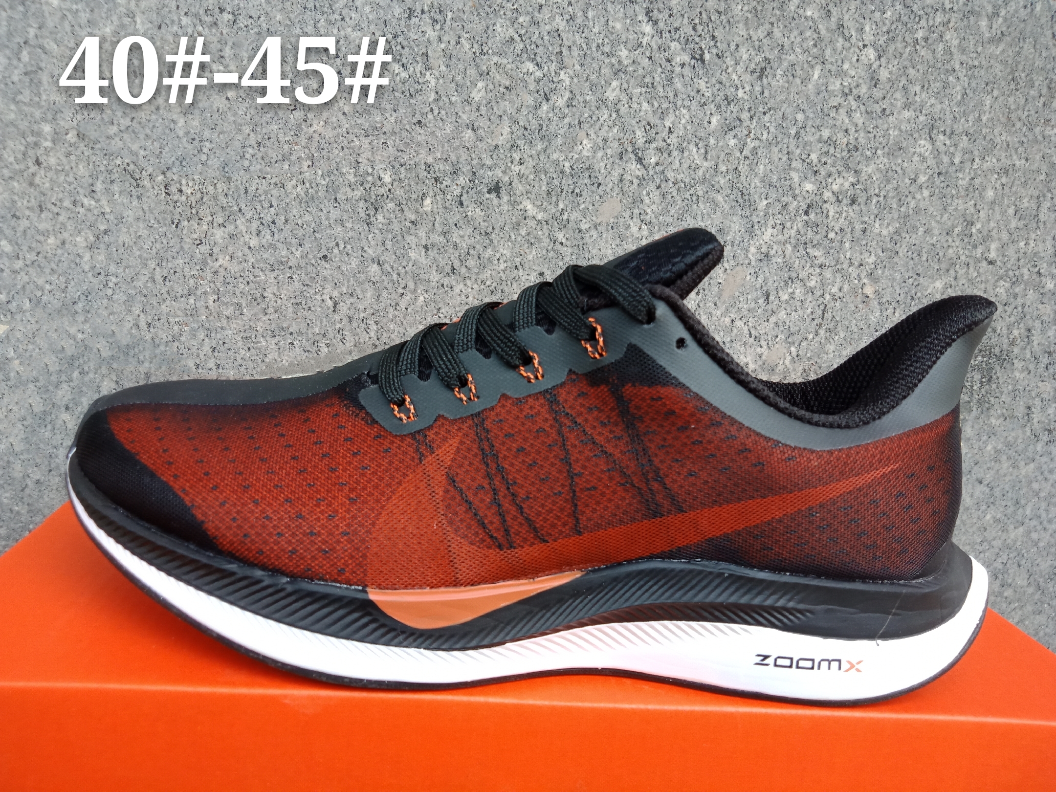 Women Nike Air Zoom Pegasus 35X Black Orange Shoes - Click Image to Close